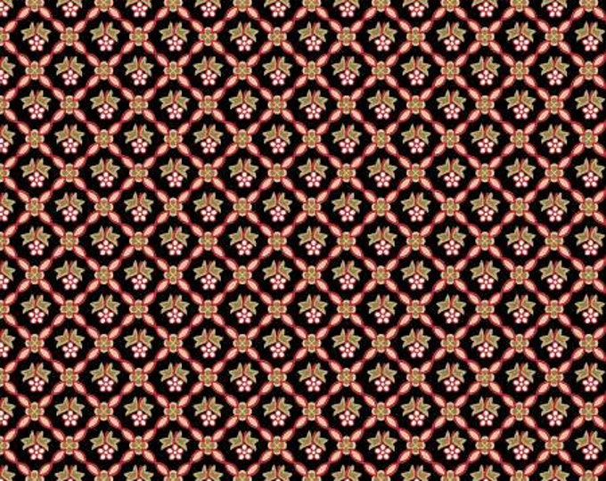 Pathways Multi Lattice Floral Fabric Yardage, Kaye England, Wilmington Prints, Cotton Quilting Fabric, Floral Fabric