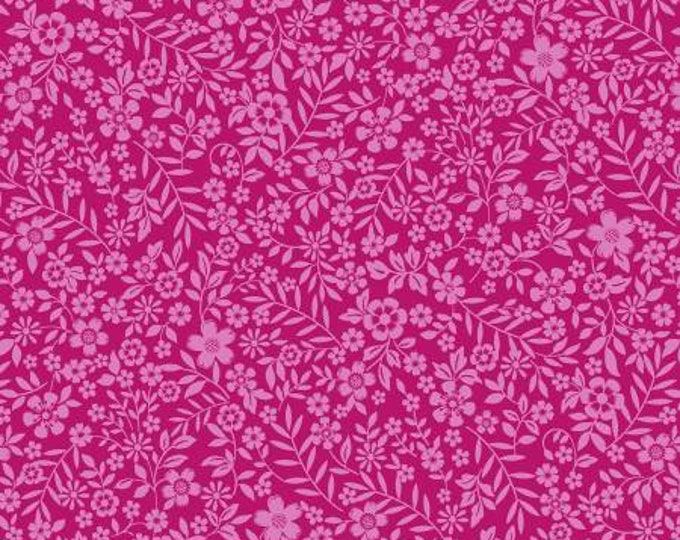 Bungalow Berry Calico Floral Fabric Yardage, Michael Miller, Cotton Quilt Fabric Yardage, Floral Fabric