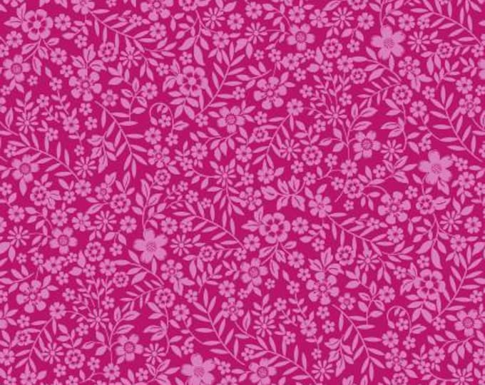 Bungalow Berry Calico Floral Fabric Yardage, Michael Miller, Cotton Quilt Fabric Yardage, Floral Fabric