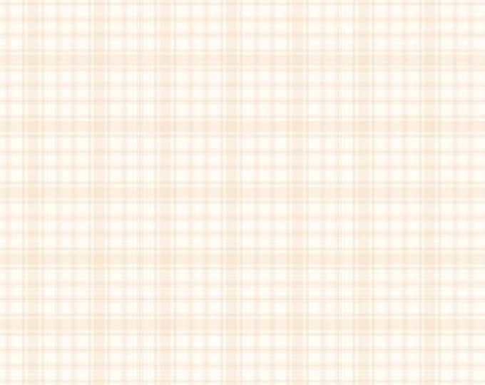 Peppermint Parlor Cream Plaid Fabric Yardage, Danielle Leone, Wilmington Prints, Cotton Quilt Fabric, Christmas Fabric