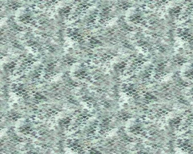 First Catch Green Fish Scales Fabric Yardage, Wilmington Prints, McGovern Wildlife Collection, Cotton Quilt Fabric, Fish Fabric