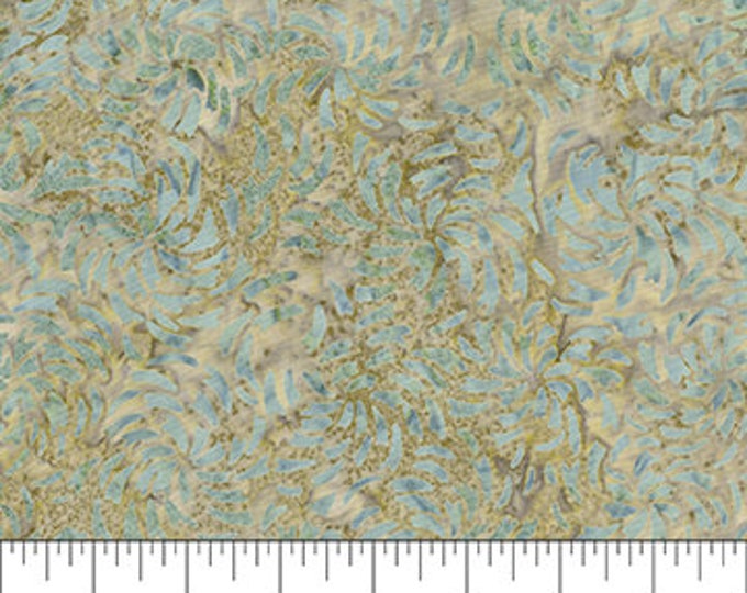 Banyan Classics Olive Design 2 Sandstone Fabric Yardage, Northcott Fabrics, Cotton Quilting Fabric, Batik Fabric