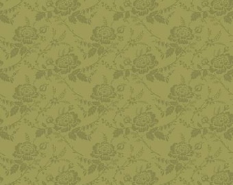 Anne of Green Gables 2023 Damask Olive Fabric Yardage, RBF Collection, Riley Blake Desings, Cotton Quilt Fabric, Floral Fabric