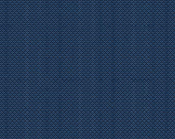 Essentials Basics Tiny Baskets Navy on Navy Fabric Yardage, Wilmington Prints, Cotton Quilt Fabric