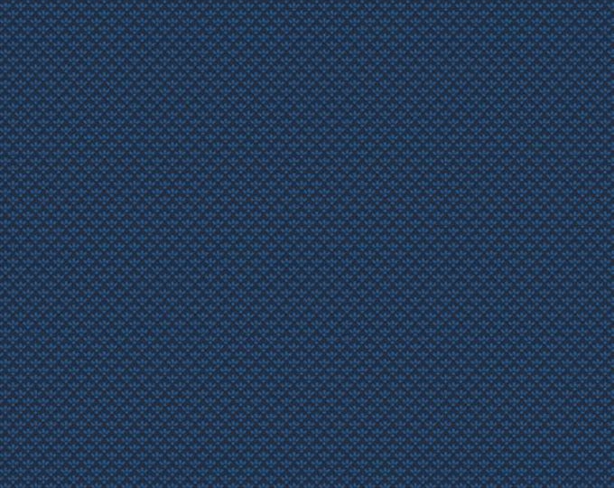 Essentials Basics Tiny Baskets Navy on Navy Fabric Yardage, Wilmington Prints, Cotton Quilt Fabric