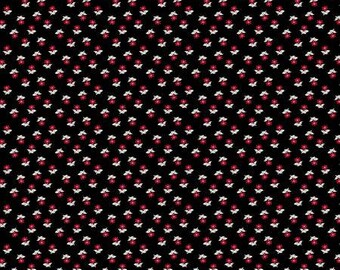 Ruby Soot Petite Floral Fabric Yardage, Whistler Studio, Windham, Cotton Quilt Fabric, Floral Fabric
