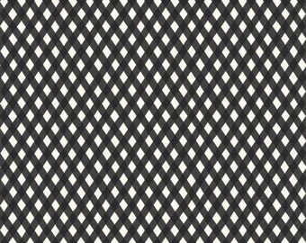 Honey Bee Plaid Black Fabric Yardage, My Mind's Eye Collection, Riley Blake Designs, Cotton Quilt Fabric