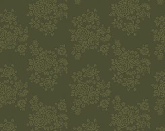 Anne of Green Gables 2023 Damask Basil Fabric Yardage, RBF Collection, Riley Blake Desings, Cotton Quilt Fabric, Floral Fabric