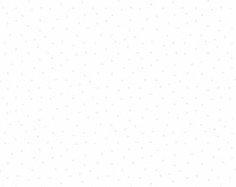 Essentials Basics White on White Pindots Cotton Quilting Fabric, Geometric Fabric, Wilmington Prints Essentials.