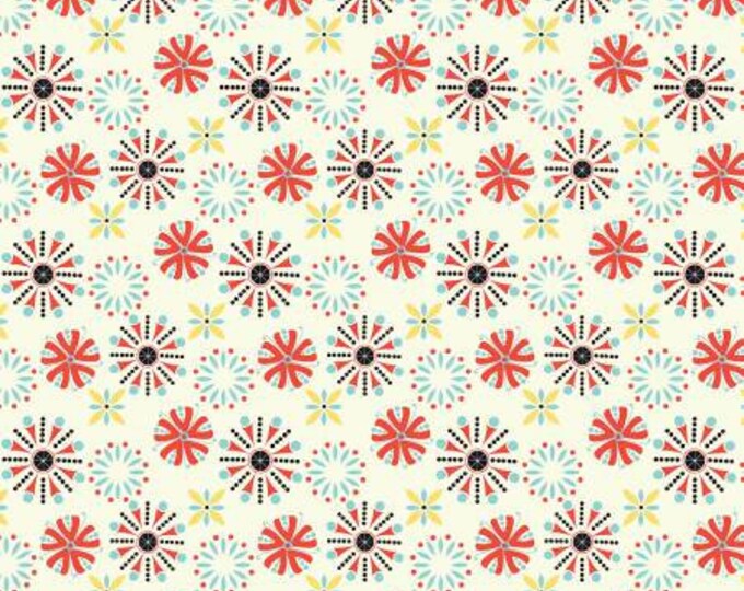 Oh Happy Day Florals Cream Quilt Fabric Yardage, Riley Blake Designs, Sandy Gervais, Cotton Quilt Fabric