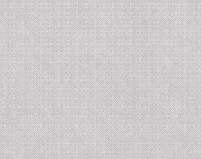 Essentials Basics Light Grey Criss Cross Texture Fabric Yardage, Wilmington Prints, Cotton Quilt Fabric