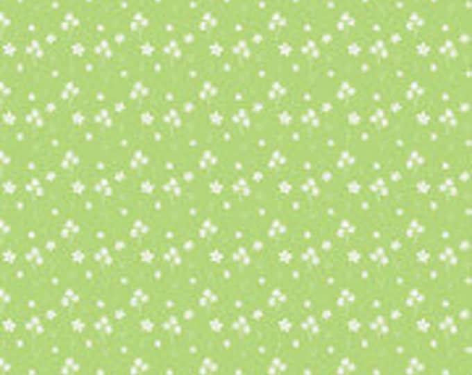 Strawberry Honey Flowers Keylime Fabric Yardage, Gracey Larson, Riley Blake Designs, Cotton Quilt Fabric, Floral Fabric