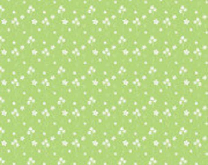 Strawberry Honey Flowers Keylime Fabric Yardage, Gracey Larson, Riley Blake Designs, Cotton Quilt Fabric, Floral Fabric