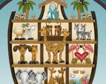 Two by Two Teal 24-Inch Panel, The Whole Country Caboodle, Leanne Anderson, Kaytlyn Kuebler, Henry Glass