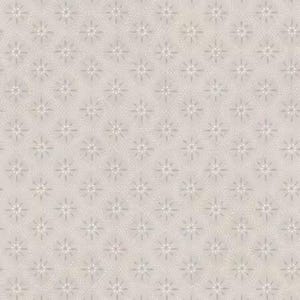 May include: A repeating pattern of light gray starbursts on a textured, off-white background. The starbursts have multiple points and are evenly spaced across the surface, creating a symmetrical design.