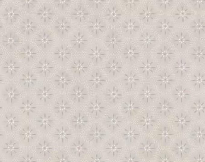 Patchwork Blue Tan Tiles Yardage, Maywood Studio, Cotton Quilt Fabric, Floral Fabric