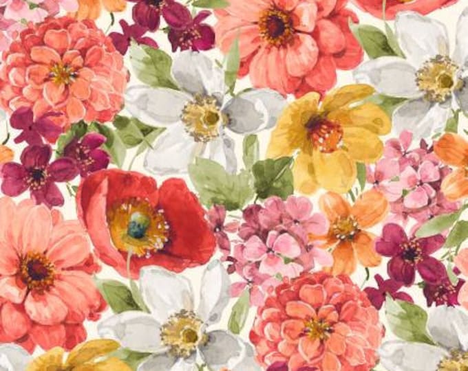 Blessed by Nature Multi Packed Florals Fabric Yardage, Lisa Audit, Wilmington Prints, Cotton Quilt Fabric, Floral Fabric