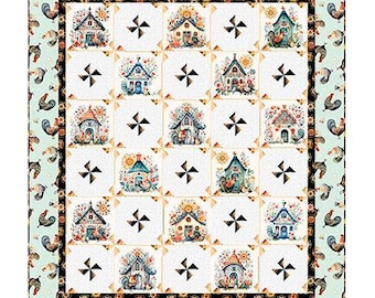 Poultry in Motion Quilt Pattern, Phoebe Moon Designs, QT Fabrics, Quilt Pattern