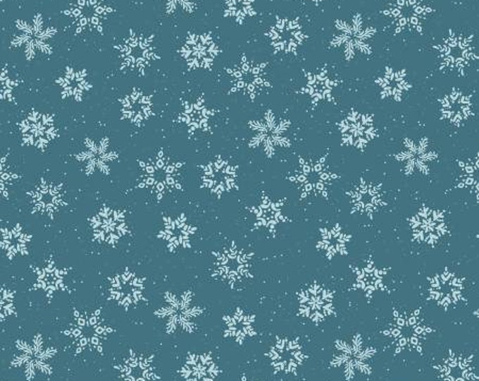 Winterland Snowflakes Colonial Yardage, Amanda Castor, Riley Blake Designs, Cotton Quilt Fabric, Winter Fabric