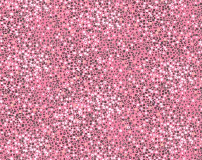 Meowlogical Pink Magical Dots Cotton Quilting Fabric Yardage, Michael Miller, Floral Fabric