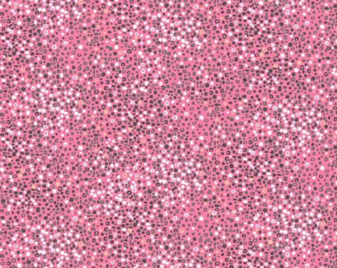 Meowlogical Pink Magical Dots Cotton Quilting Fabric Yardage, Michael Miller, Floral Fabric