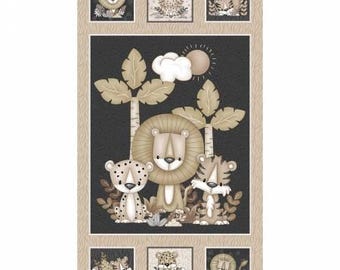 Big Kitty 24-Inch Big Kitty Panel, Shelly Comiskey, Henry Glass, Cotton Quilt Fabric