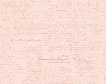 Between the Pages Manuscript Ballerina Fabric Yardage, Fran Gulick, Riley Blake Designs, Cotton Quilt Fabric, Floral Fabric