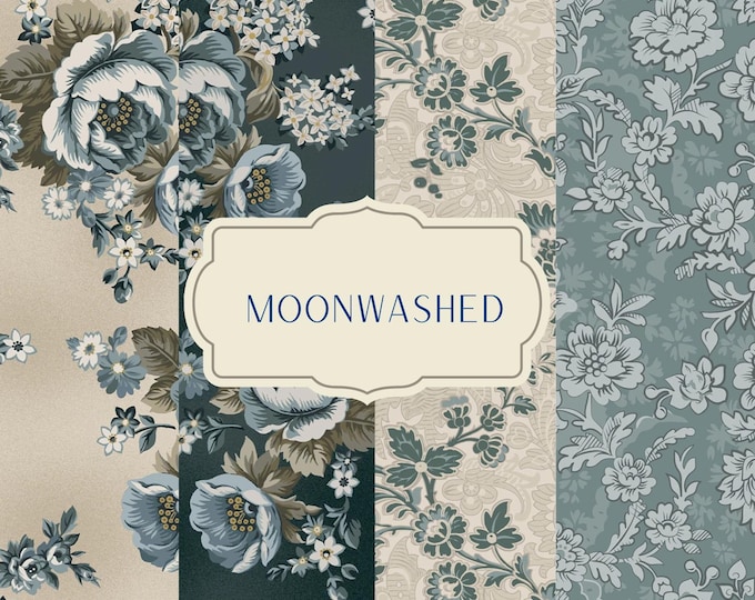 Moonwashed Fabric Yardage, Mary Jane Carey, Henry Glass, Cotton Quilt Fabric