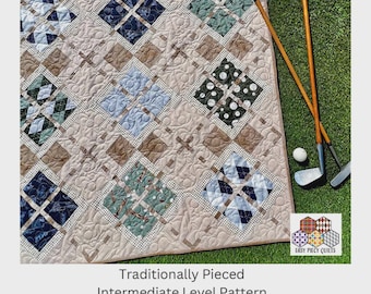 Match Play Argyle Quilt Pattern, Easy Piecy Quilts