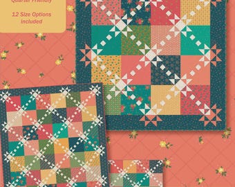 Sashiko Stars Quilt Pattern, Heather Peterson for Anka's Trasures, Quilt Pattern