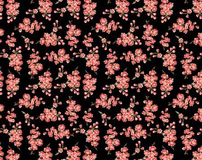Pathways Multi Small Floral Toss Fabric Yardage, Kaye England, Wilmington Prints, Cotton Quilting Fabric, Floral Fabric