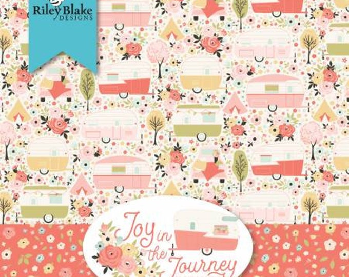 Joy in the Journey 2-1/2 Inch Strips Jelly Roll, 40 Pieces, Dani Magstad, Riley Blake Designs, Cotton Quilting Fabric, Floral Fabric