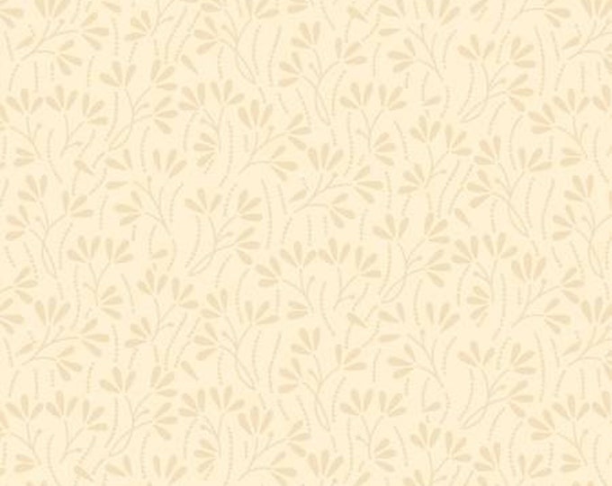 Essentials Basics Caramel Macchiato Sprouts Fabric Yardage, Wilmington Prints, Cotton Quilt Fabric, Floral Fabric