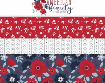 American Beauty 10-Inch Squares Layer Cake, Dani Mogstad, Riley Blake Designs, Precut Cotton Quilting Fabric, Floral Fabric, 42 Pieces