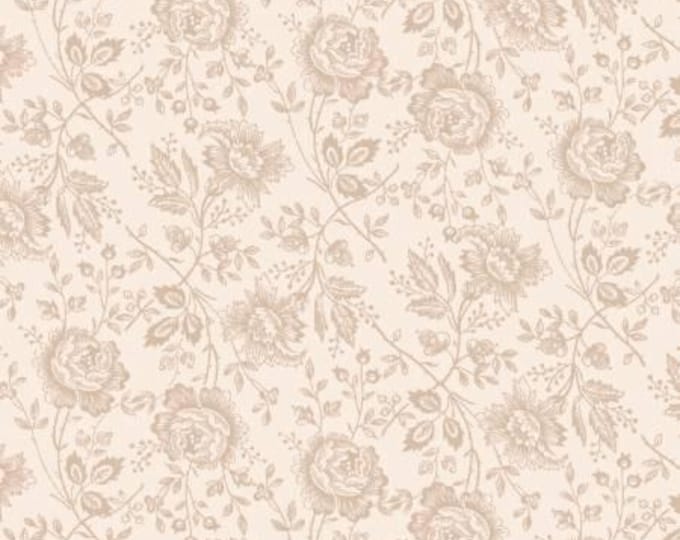 Victoria Allover Roses Floral Fabric Yardage, P & B Textiles, Cotton Quilt Fabric, Floral Fabric