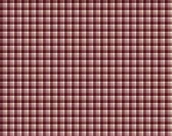 The Awe of Autumn Plaid Purple Fabric Yardage, Sandy Gervais, Riley Blake Designs, Cotton Quilt Fabric, Autumn Fabric