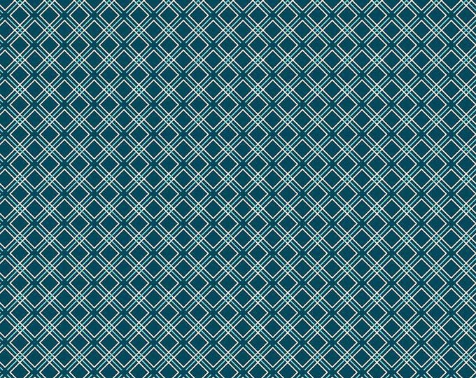 Feed My Soul Geo Navy Fabric Yardage, Sandy Gervais, Riley Blake Designs, Cotton Quilt Fabric, Floral Fabric