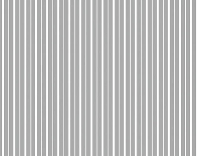 Better Basics Deluxe Tonal Stripe Dove Gray Fabric Yardage, Kanvas Studio, Benartex, Cotton Quilt Fabric, Stripe Fabric