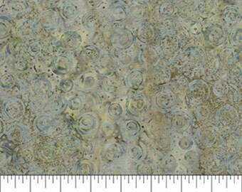 Banyan Classics Olive Design 3 Sandstone Fabric Yardage, Northcott Fabrics, Cotton Quilting Fabric, Batik Fabric