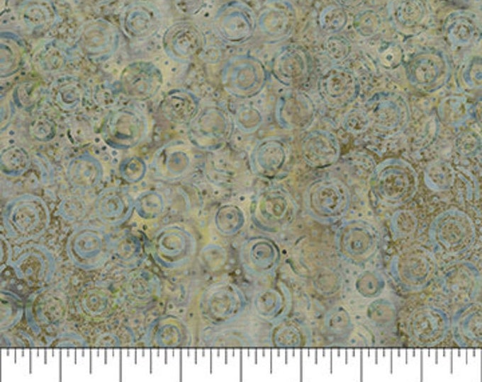 Banyan Classics Olive Design 3 Sandstone Fabric Yardage, Northcott Fabrics, Cotton Quilting Fabric, Batik Fabric