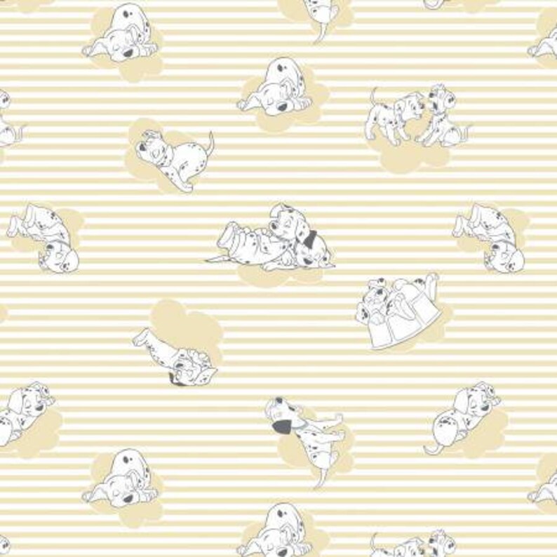 15 Pieces Camelot Fabrics 101 Dalmatians Fat Quarter Bundle Quilt Fabric Precut Fabric Cotton Fabric