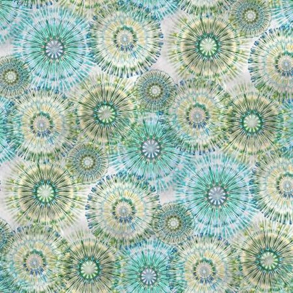 Peridot Bohemian Digital Fabric Yardage, Bohemian Blends Digital, Hoffman Fabrics, Cotton Quilt Fabric, Abstract Fabric