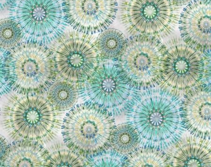 Peridot Bohemian Digital Fabric Yardage, Bohemian Blends Digital, Hoffman Fabrics, Cotton Quilt Fabric, Abstract Fabric