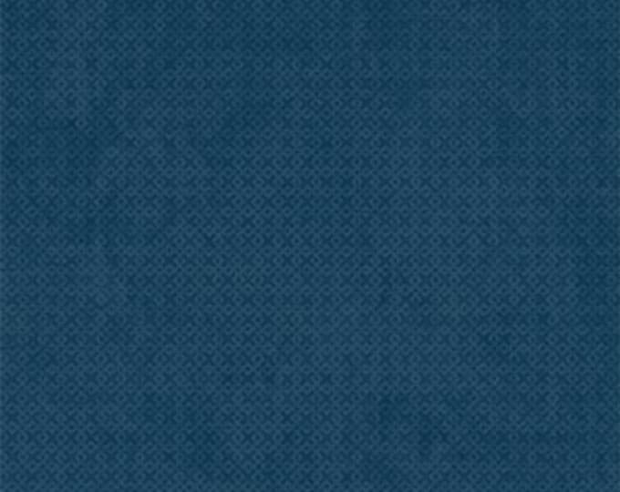 Essentials Basics Medium Blue Criss Cross Texture Fabric Yardage, Wilmington Prints, Cotton Quilt Fabric