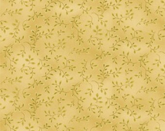 Folio Light Green Fabric Yardage, Color Principle Studio, Henry Glass, Cotton Quilt Fabric, Floral Fabric