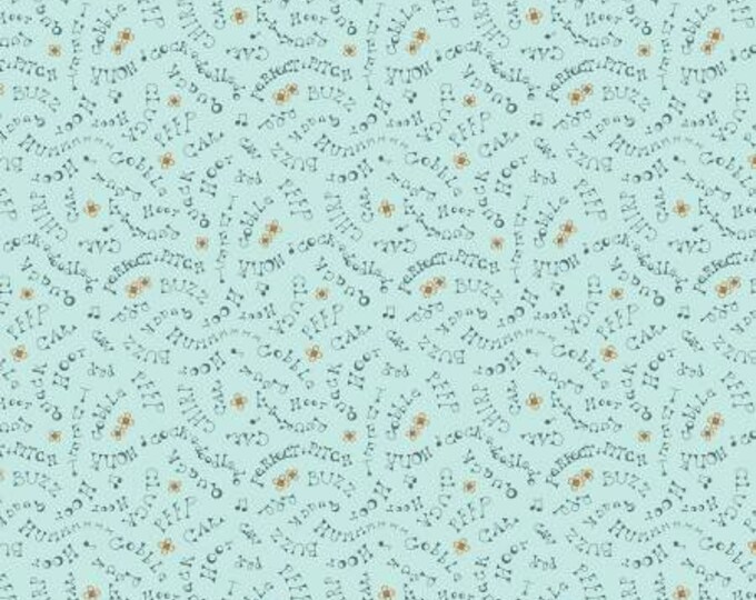 Nature's Choir Blue Nature's Voice Fabric Yardage, MMF Collection, Michael Miller Fabrics, Cotton Quilt Fabric