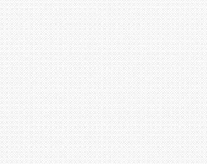 Essentials Basics Criss Cross Texture White on White Fabric Yardage, Wilmington Prints, Cotton Quilt Fabric