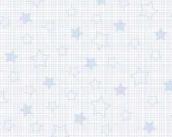 America the Beautiful Stars Cross Hatched Star Blender Fabric Yardage, Loni Harris, P & B Textiles, Cotton Quilt Fabric, Patriotic Fabric