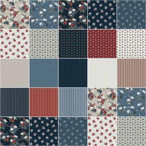Camilla Fat Quarter Bundle, 18 Stück, Whistler Studios, Windham Stoffe, vorgeschnittene Baumwolle Quilten Stoff, Floral Stoff