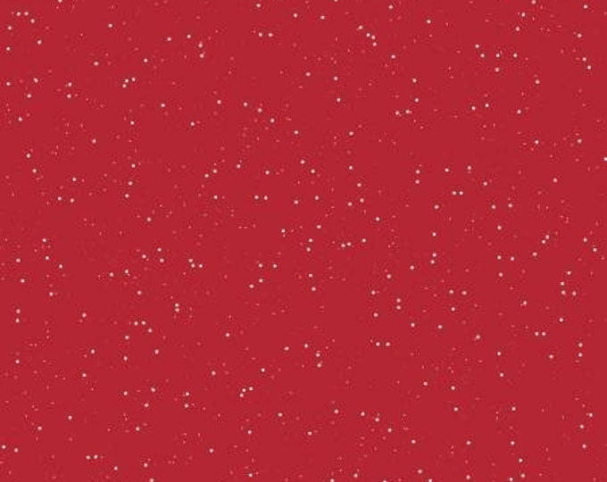 Winterland Flurries Red Fabric Yardage, Amanda Castor, Riley Blake Designs, Cotton Quilt Fabric, Winter Fabric